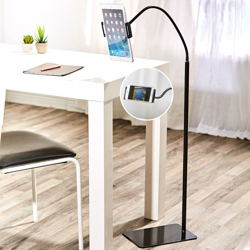 Floor Stand Gooseneck Tablet Holder