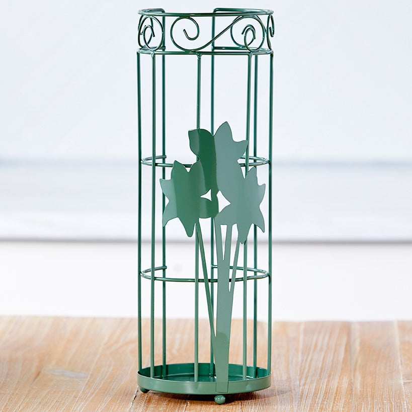 Decorative Floral Plastic Cup Holder