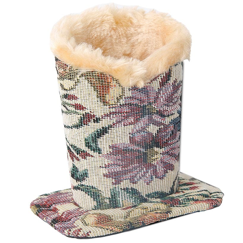 Stylish Eyeglass Holder Floral Plush Lined Case