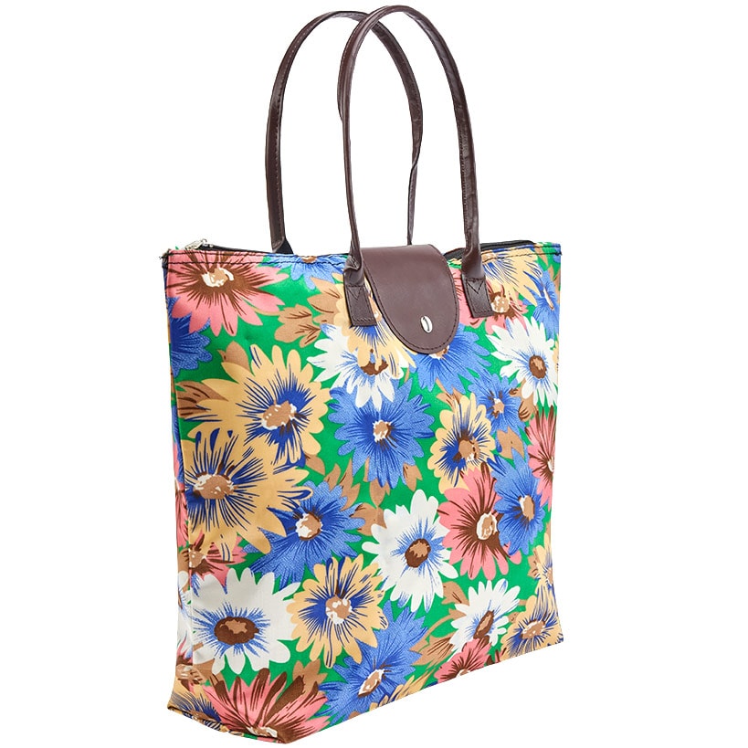 Floral Foldable Tote Bag