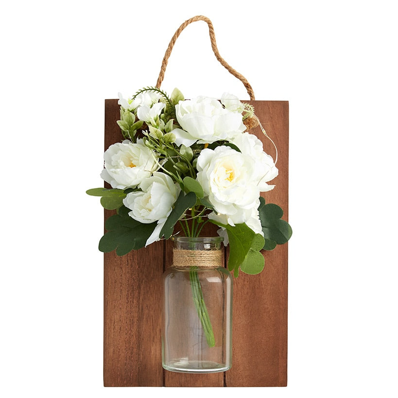 Lighted Flower Wall Sconce - Hydrangea, Sunflower, or White