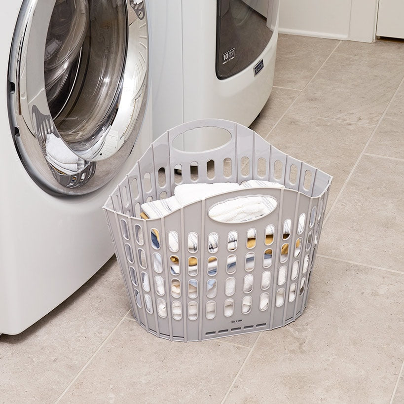 Easy Store Plastic Laundry Clothes Basket and Hamper