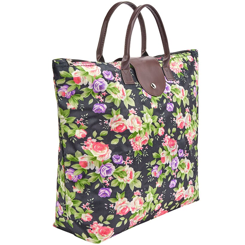 Folding Tote Bag with Zipper