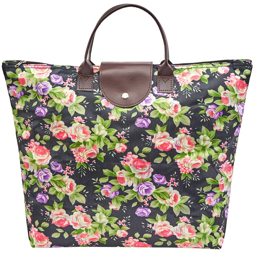 Folding Tote Bag with Zipper