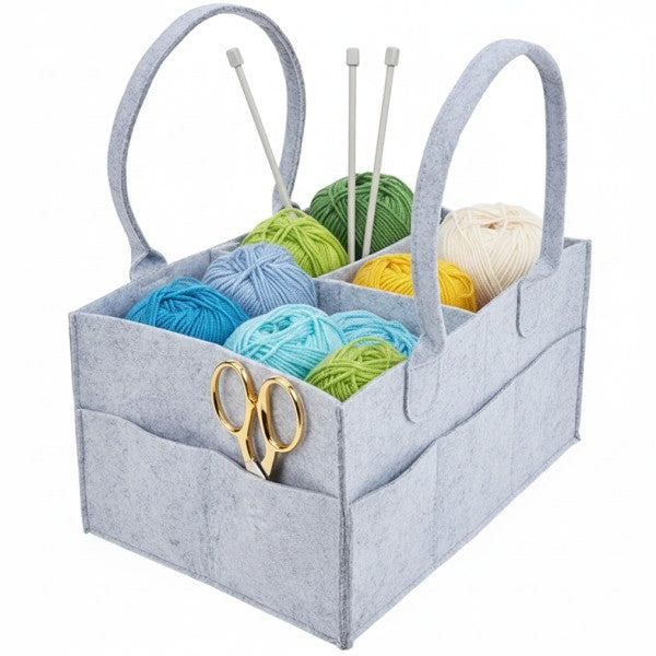 Foldable Felt Storage Caddy with Handles