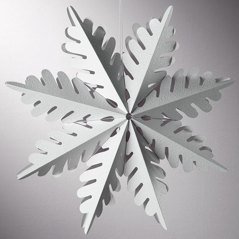 Frosted Paper Snowflakes
