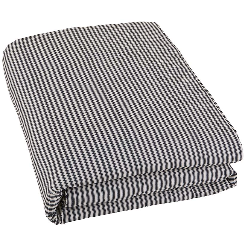 Ticking Stripe Skirted Bedspread