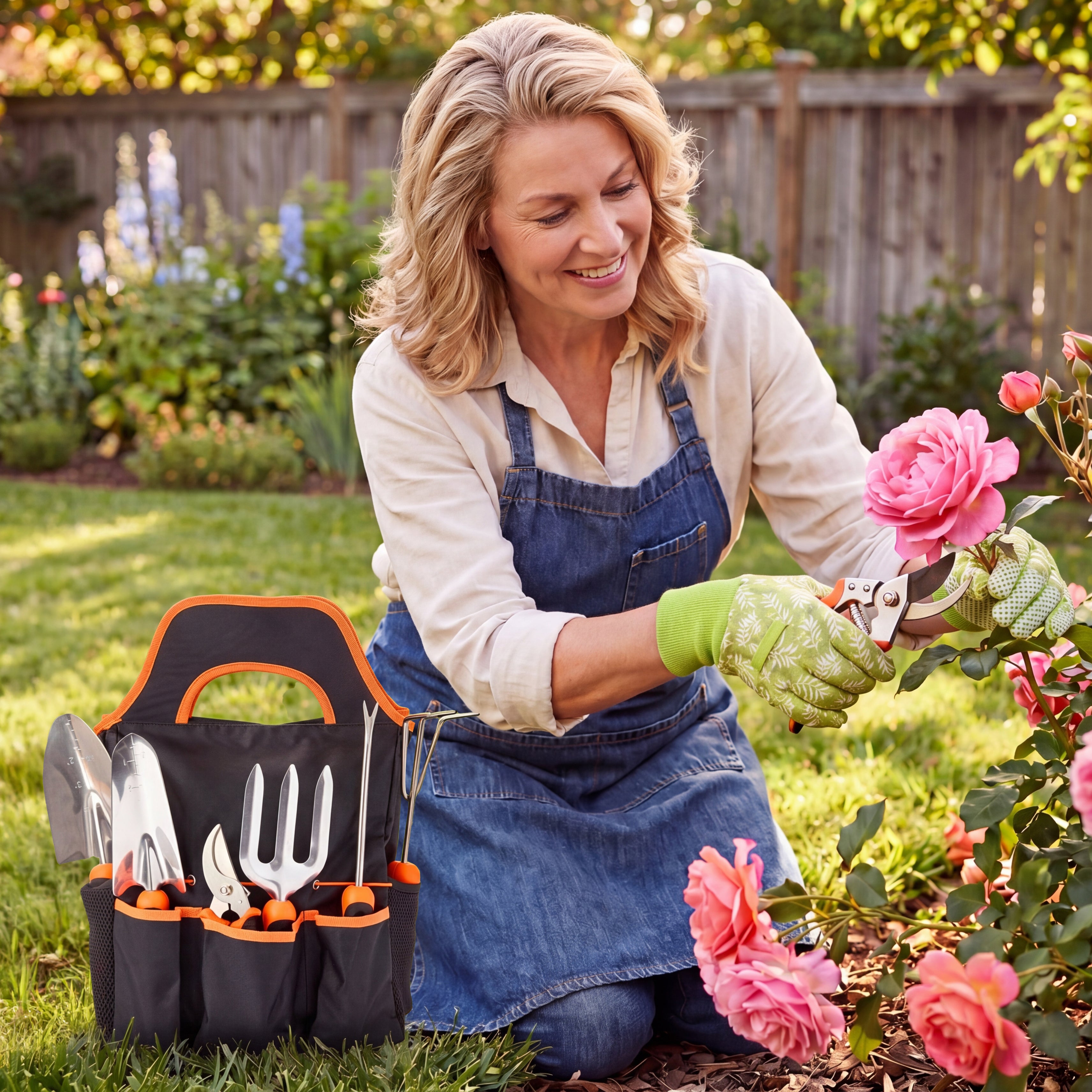 【貴重品】メガハウス　GARDENING MATE-ガーデニングメイト-全10種 Garden Tool Set With Caddy - 7 Piece Set | LTD Commodities