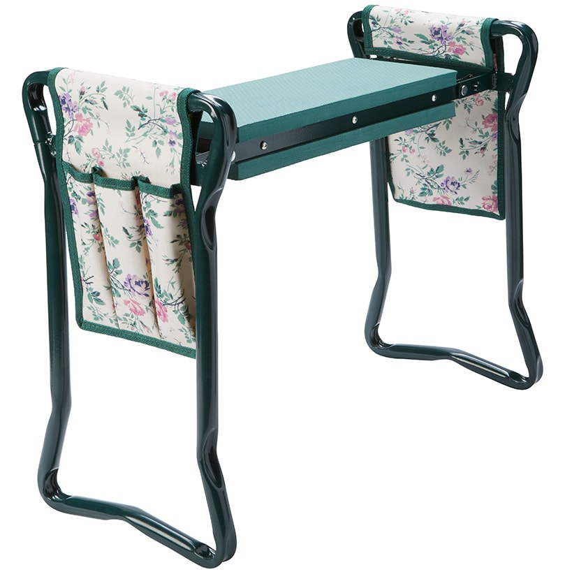 Garden Planting Bench 2 In 1 With Knee Saver And Tool Organizer