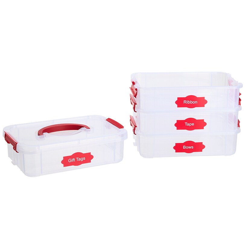 Holiday Gift Wrap Supplies & Accessories Organizer Box