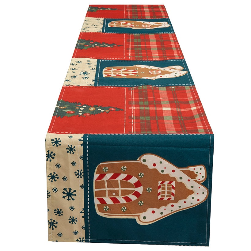 Gingerbread Patchwork Table Runner