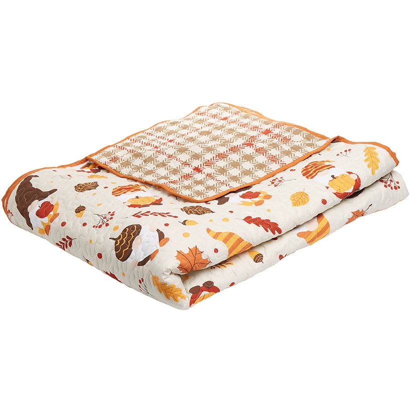 Gnome Acorn Quilted Sham