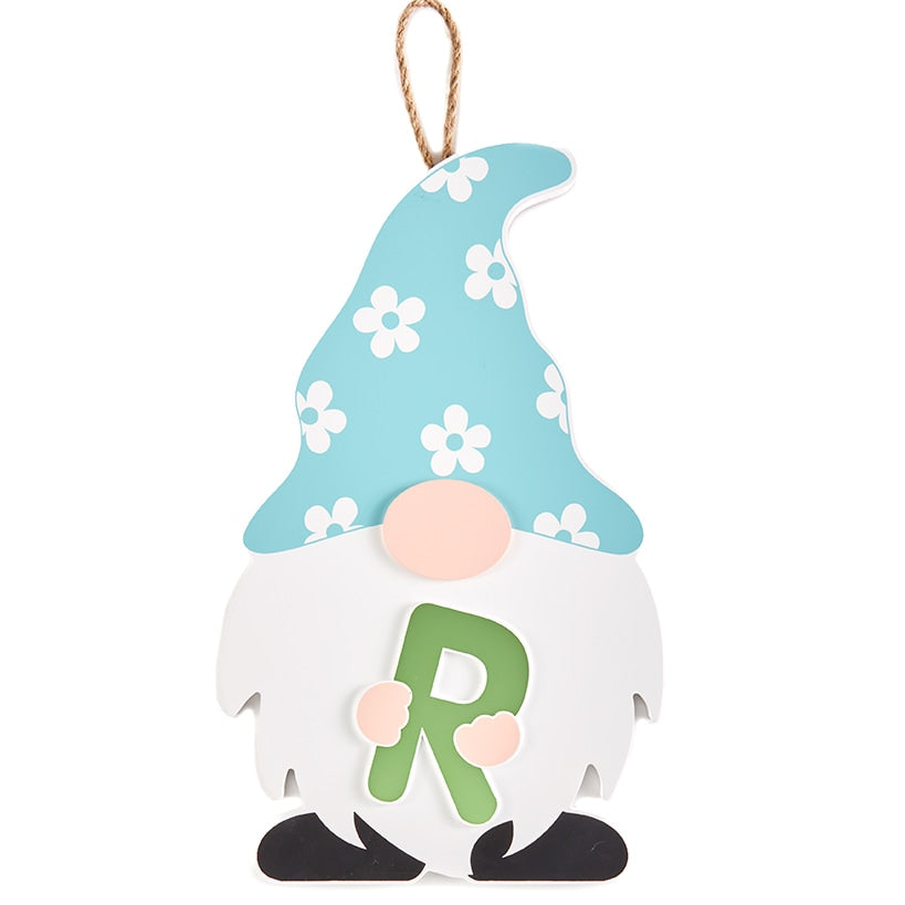 Monogram Gnome Door Hangers