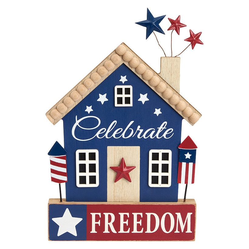 Americana Patriotic Signs and Decor House Truck Block