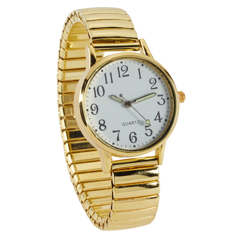 Goldtone Stretch Watch