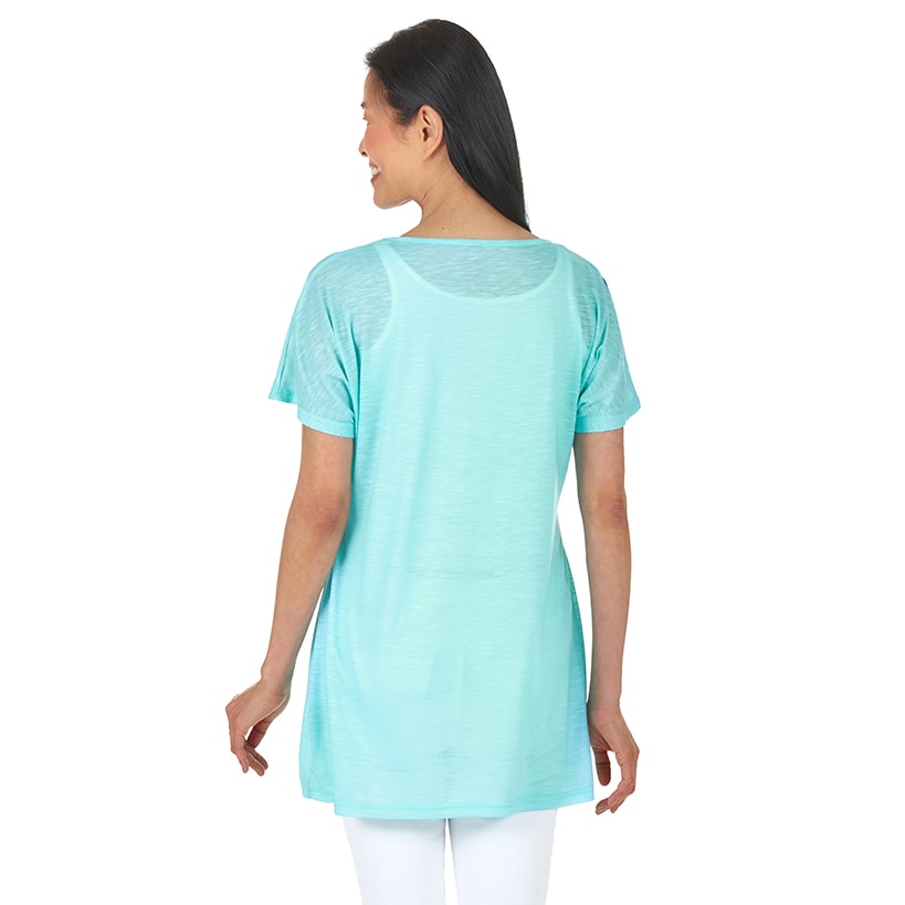 Graphic Print Tunic Top