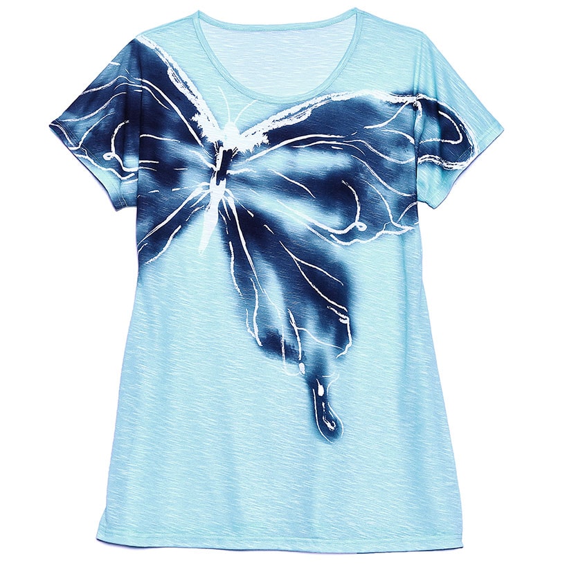 Graphic Print Tunic Top