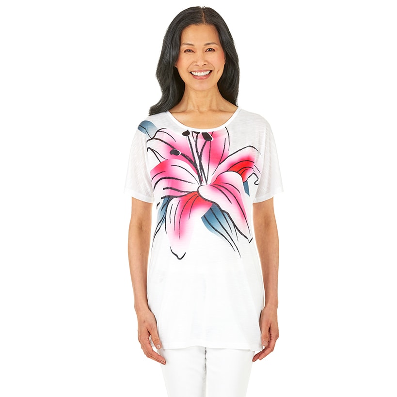 Graphic Print Tunic Top