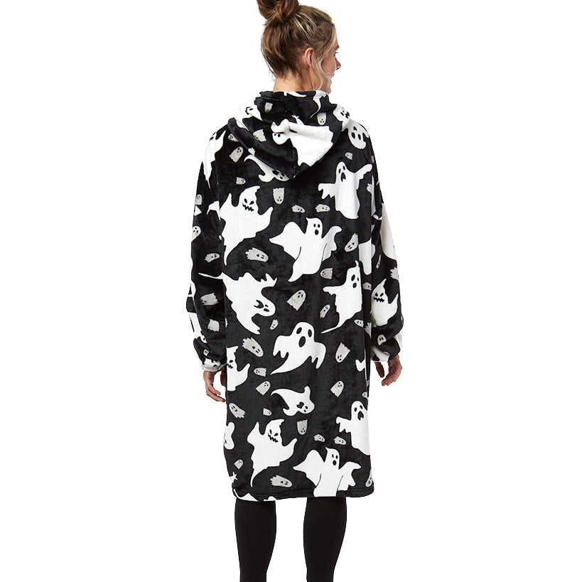 Halloween Fuzzy Oversized Hoodie