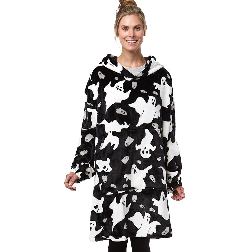 Halloween Fuzzy Oversized Hoodie