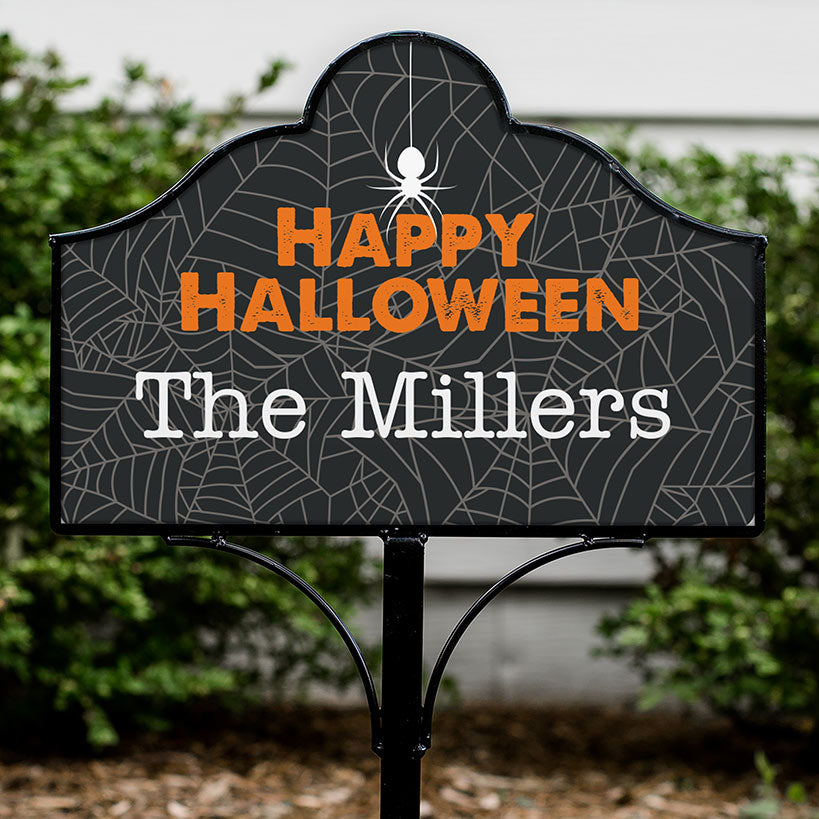 Personalized Halloween Magnetic Garden Stake Set