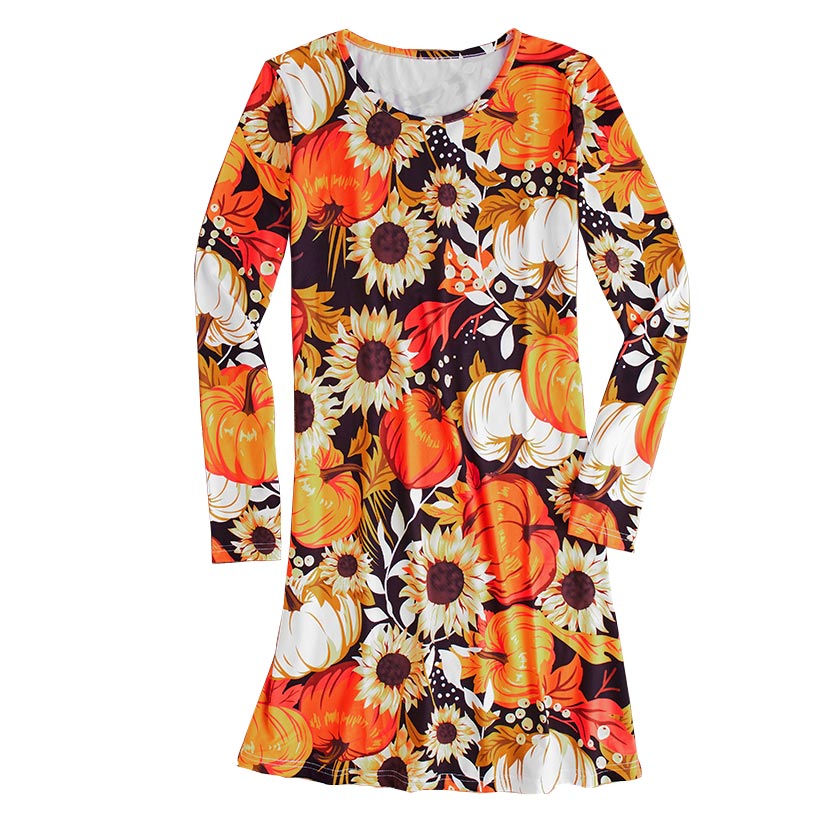 Festive Spiderweb Print Dress