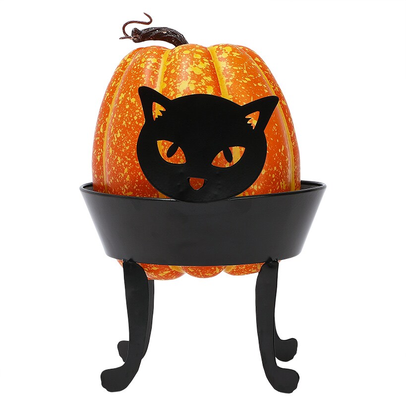 Halloween Pumpkin Holder In Boo Cat Owl Or Witch Design