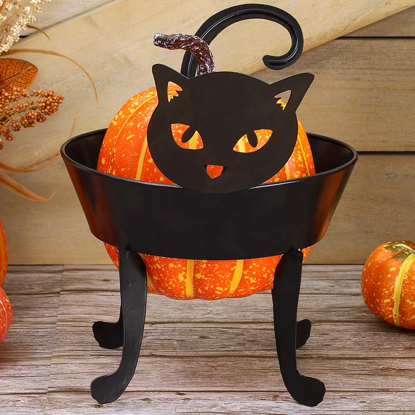 Halloween Pumpkin Holder In Boo Cat Owl Or Witch Design