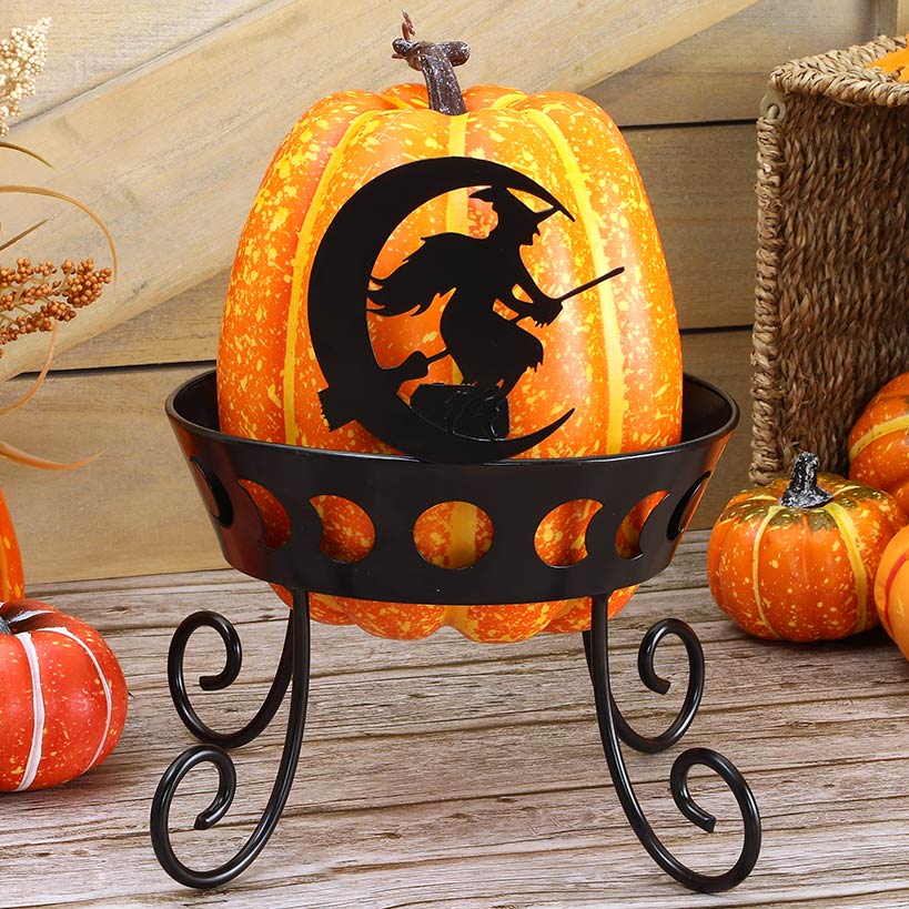 Halloween Pumpkin Holder In Boo Cat Owl Or Witch Design