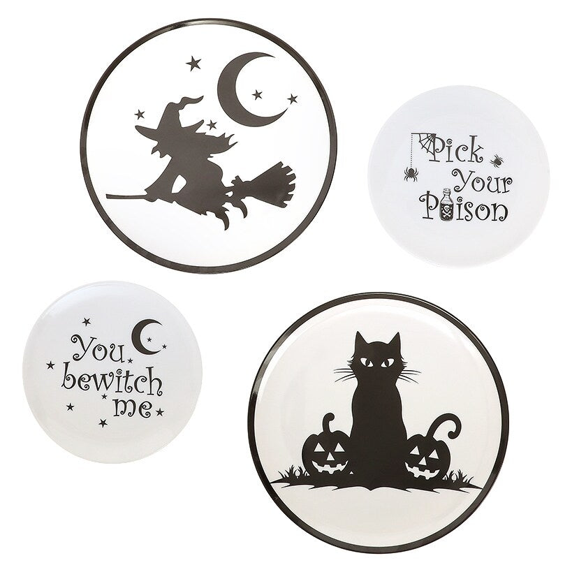 Whimsical Halloween Charger Plates- Set of 4