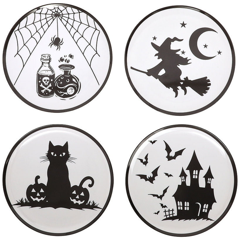 Whimsical Halloween Charger Plates- Set of 4