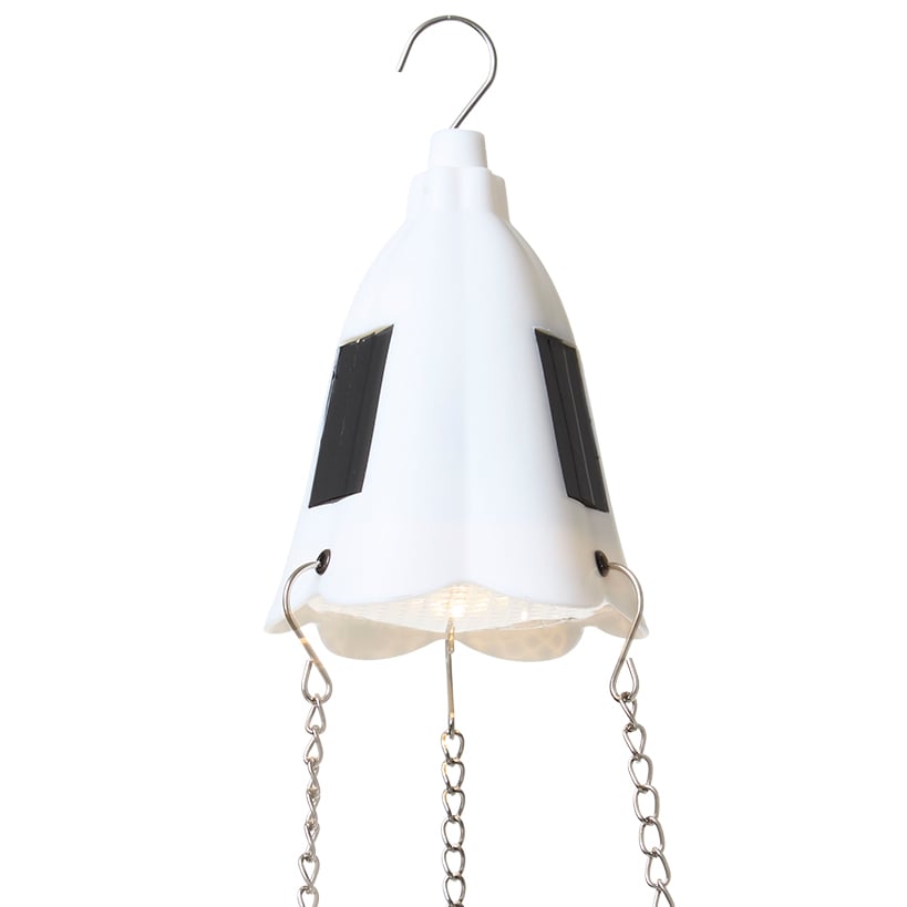 Solar Lighted Hanging Basket Planter