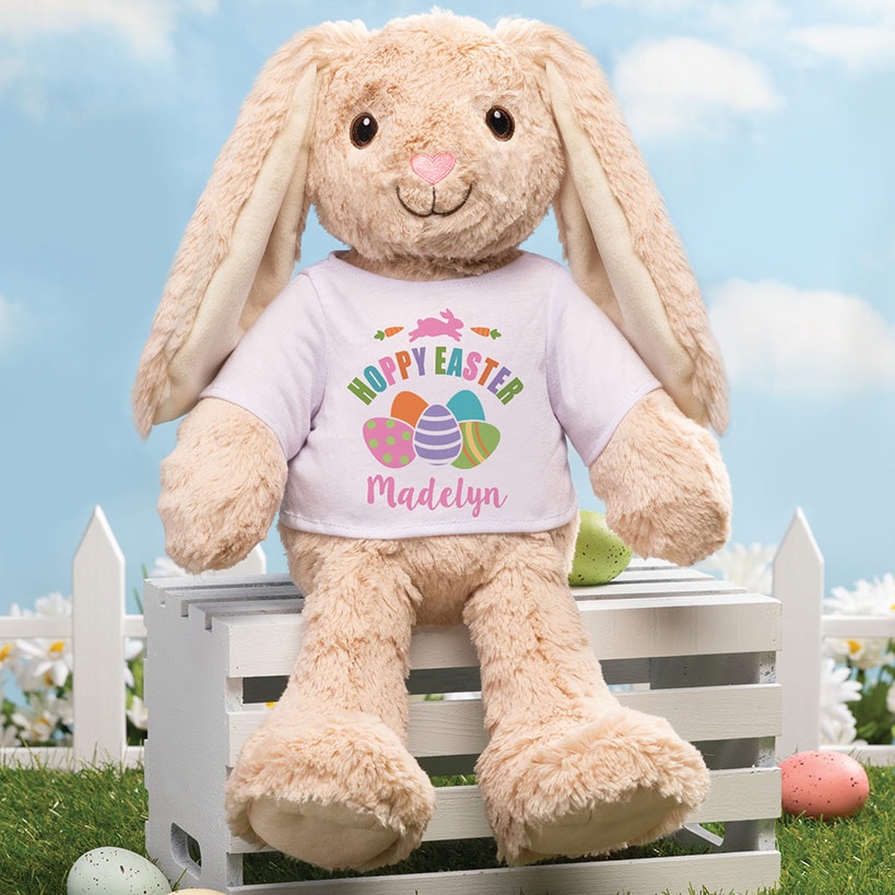 Personalized Hoppy Easter Plush Bunny