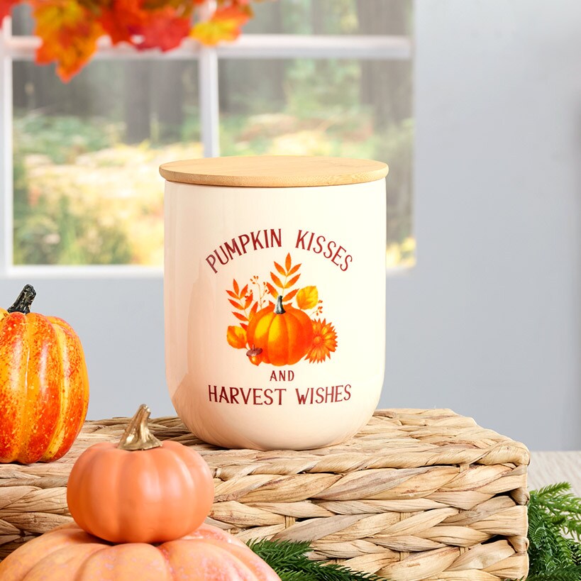 Harvest Canisters with Bamboo Lids