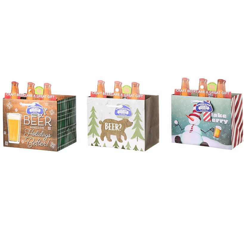 Set of 3 Heavyweight Beer Gift Bags