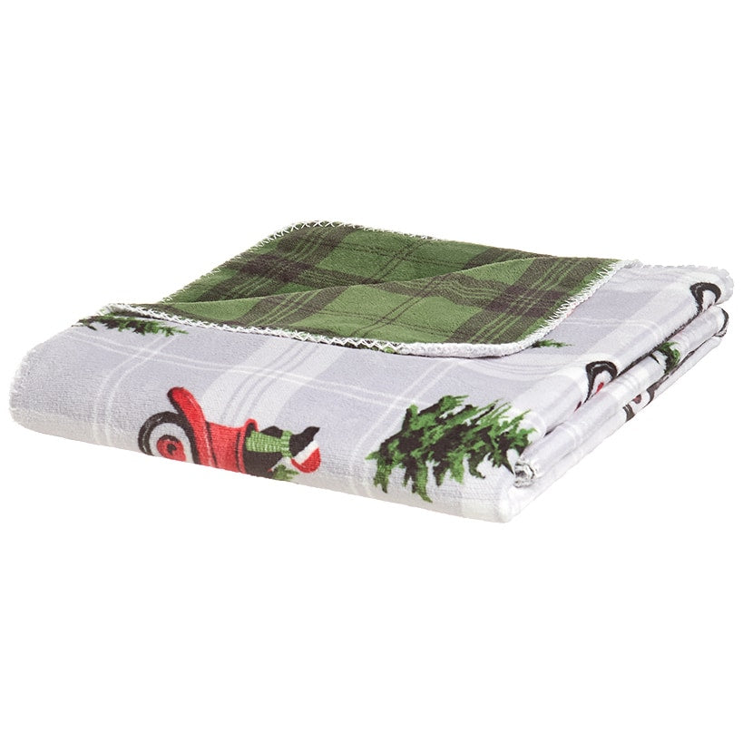 Christmas Cheer Reversible Heavyweight Flannel Throws