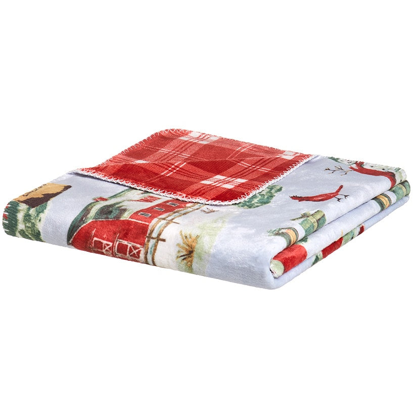 Holiday Pet-Themed Reversible Heavyweight Flannel Throws