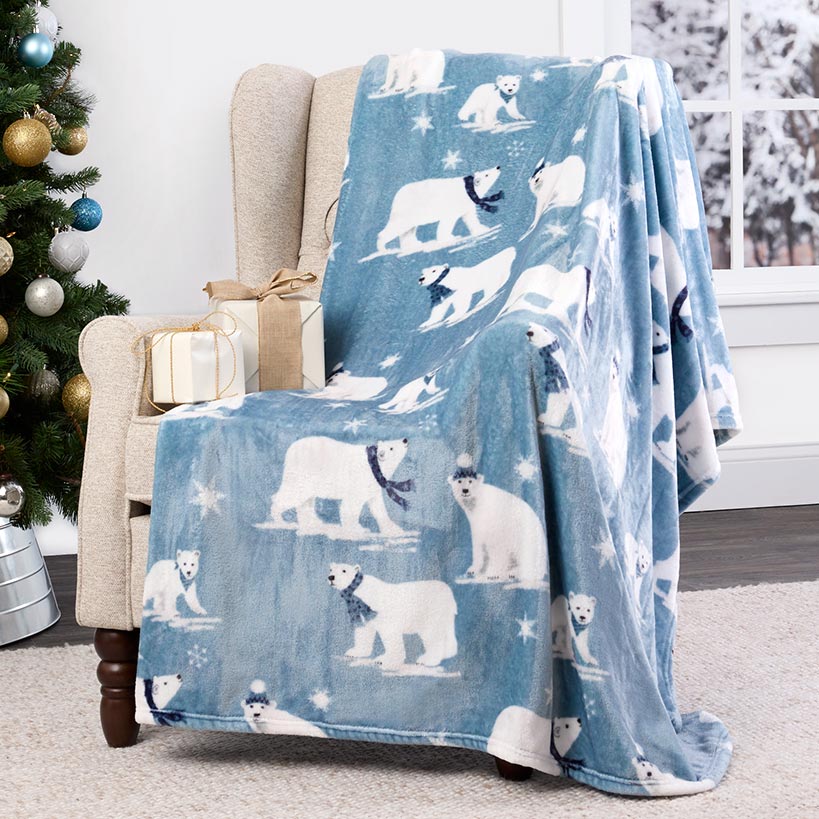 Holiday 50"x 60" Plush Throw