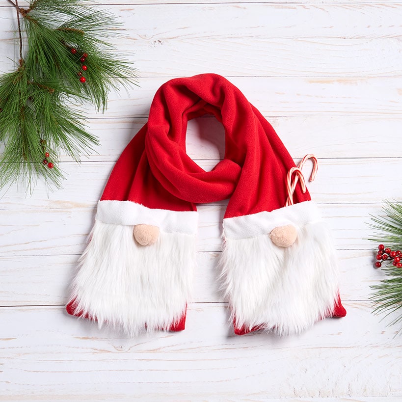 Holiday Scarf with Pockets