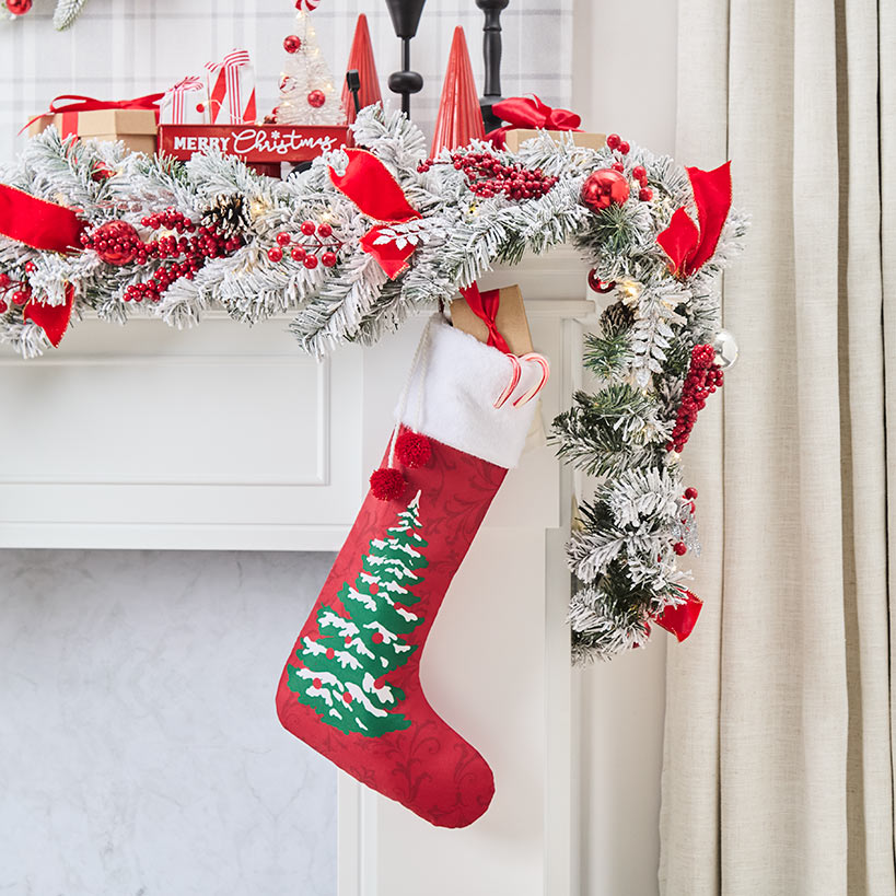 Classic Holiday Christmas Tree or Snowman Truck Stocking#select-item_stocking-christmas-tree