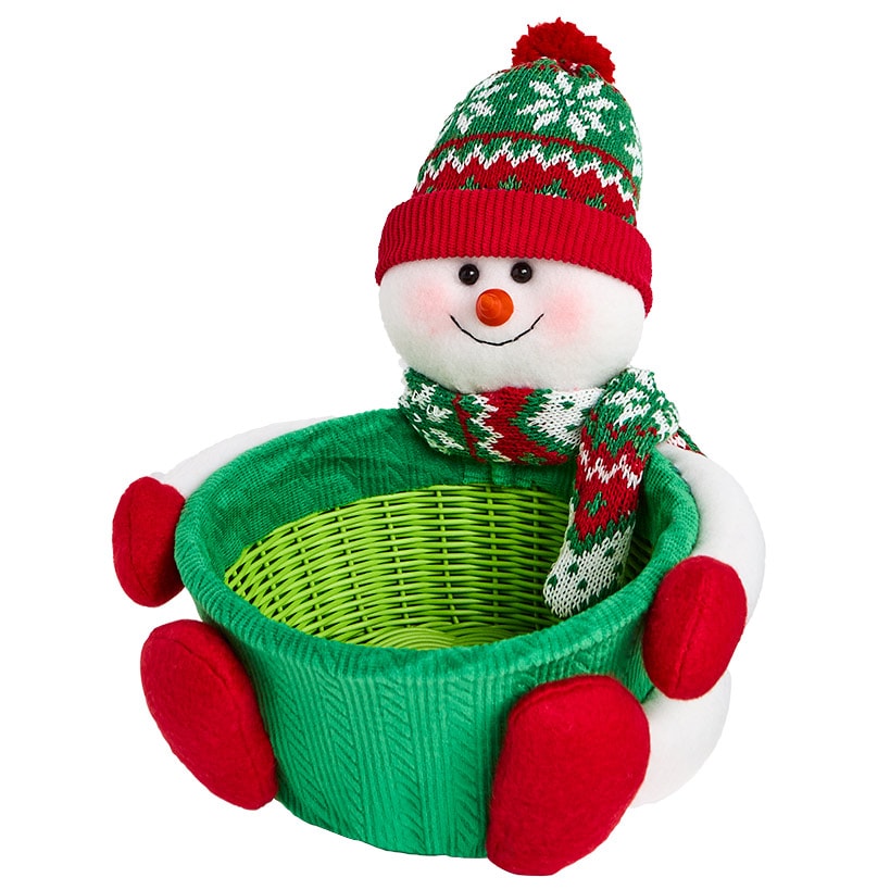 Gingerbread Small Wicker Basket