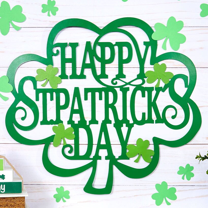 Valentine's And St Patrick's Festive Metal Wall Sign
