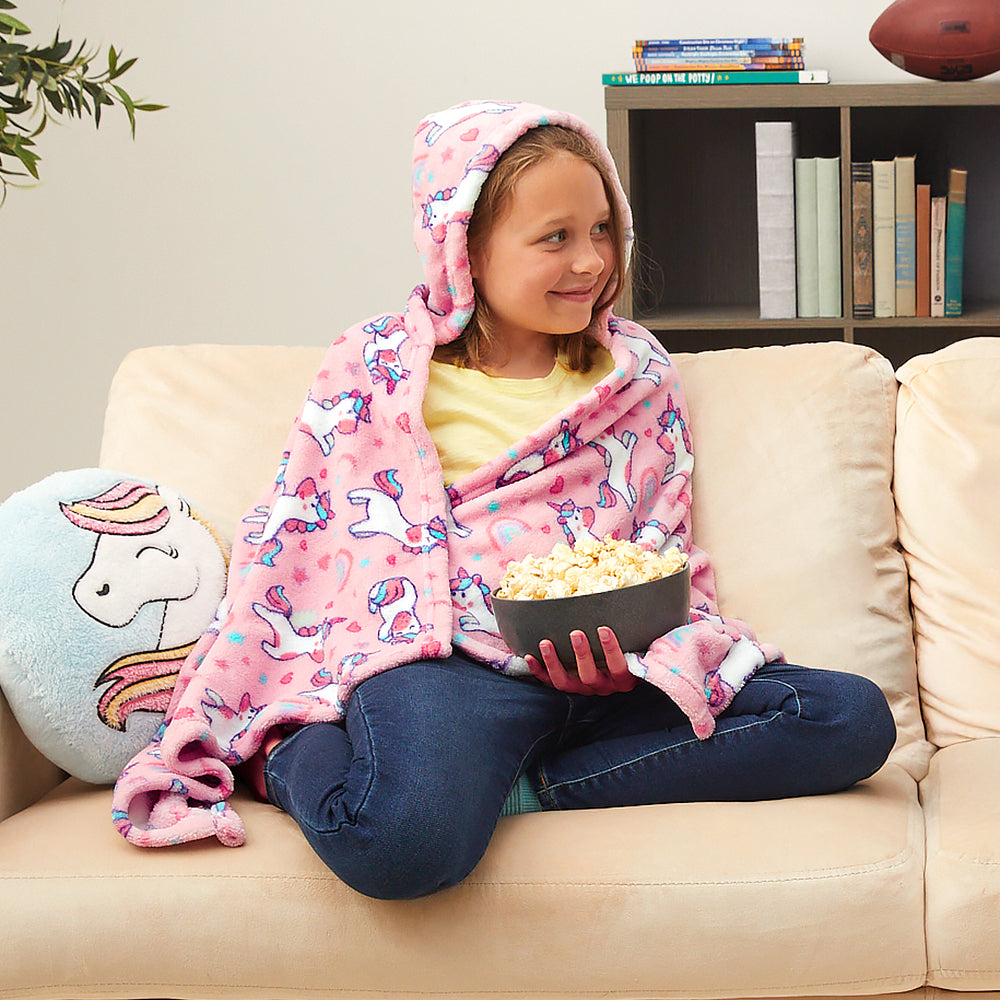 Kids' Hooded Fleece Throw