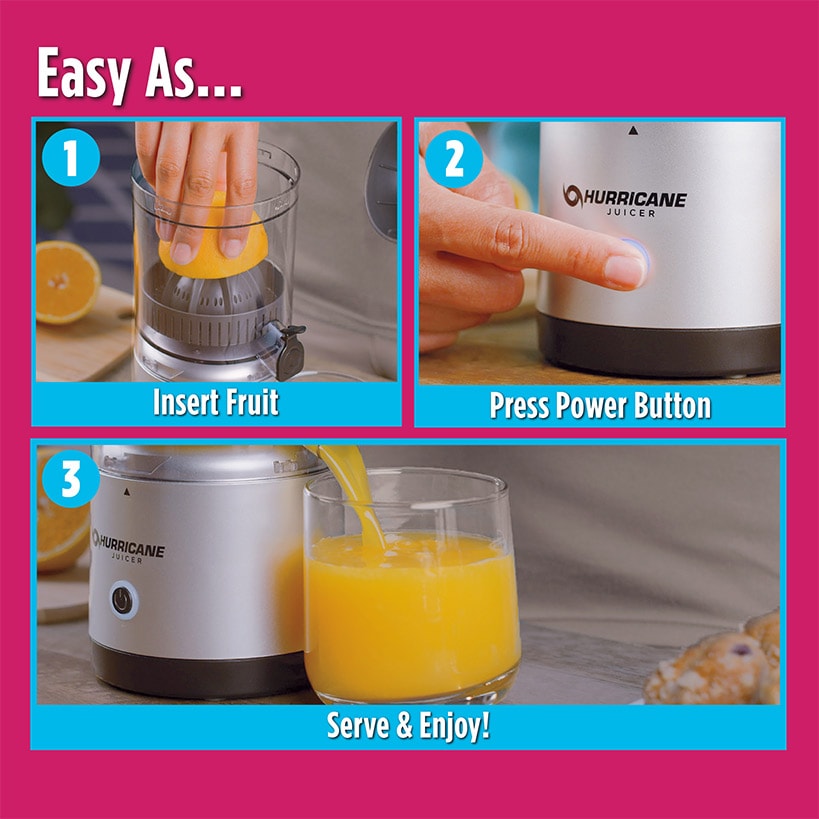 Hurricane Juicer - No Waste, Compact, Cordless, and Rechargable