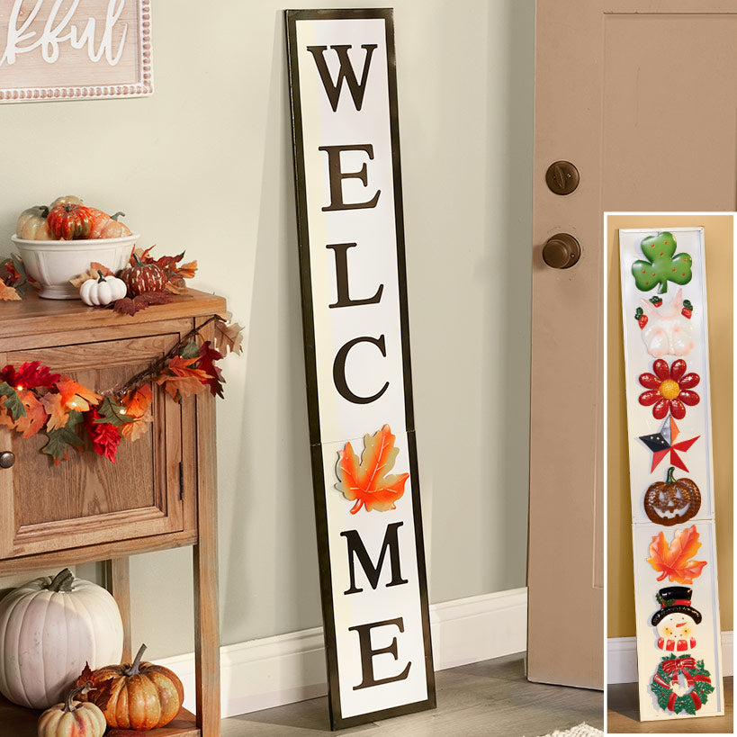 9-Pc. Interchangeable Welcome Sign
