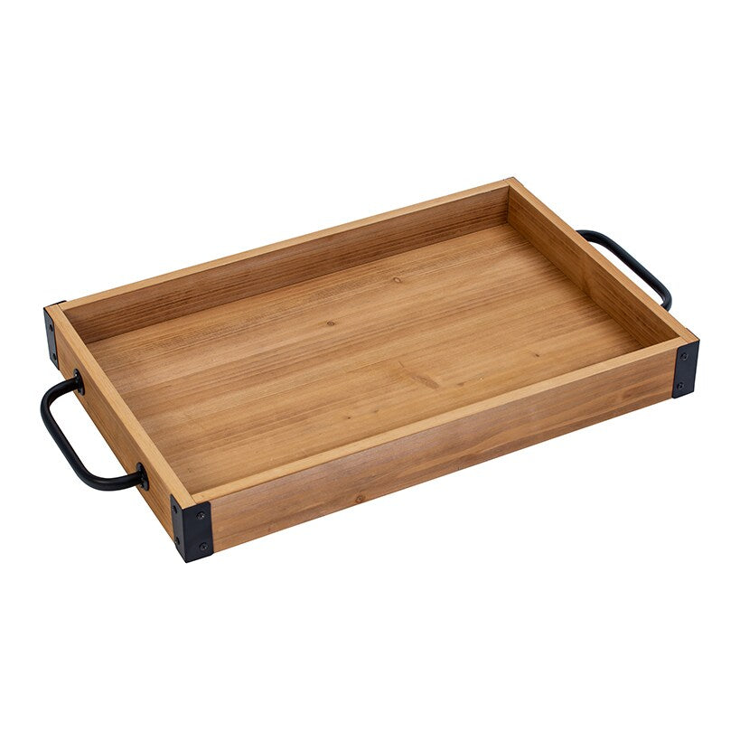 Industrial Bar Cart with Removable Serving Tray