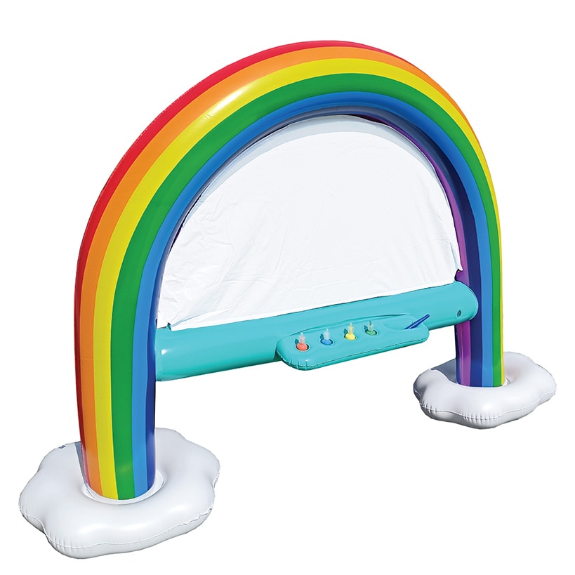 Inflatable Rainbow Easel - Easy To Clean Outdoor Painting Toy for Kids