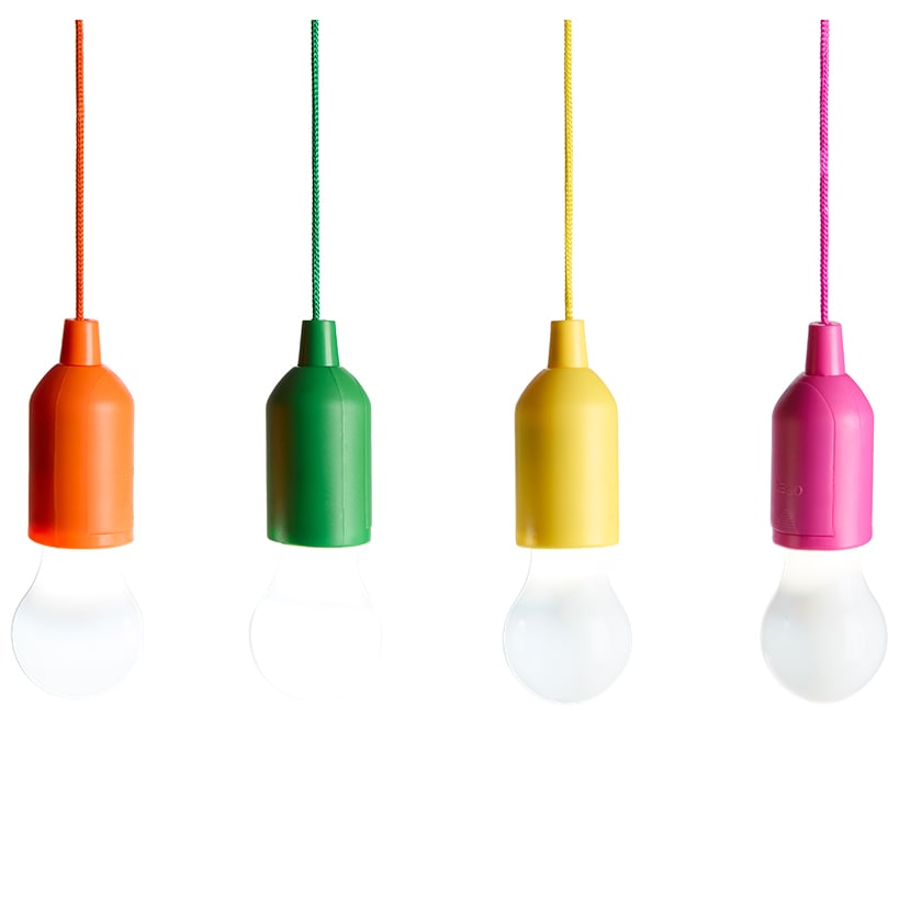 Insta-Bright Set of 4 Pull Lights - Energy-Efficient LEDs