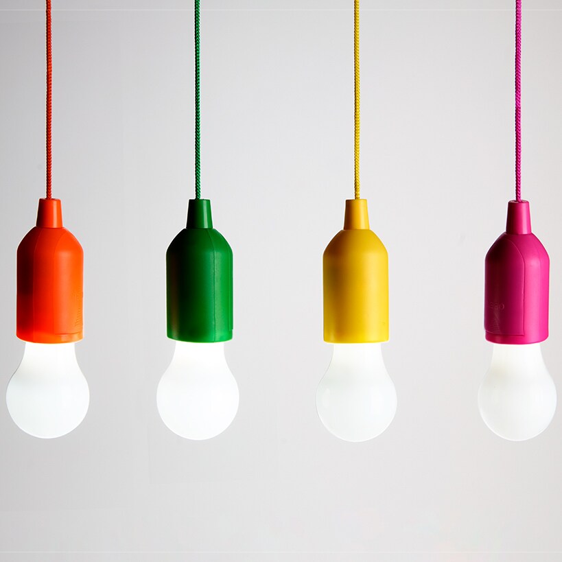 Insta-Bright Set of 4 Pull Lights - Energy-Efficient LEDs