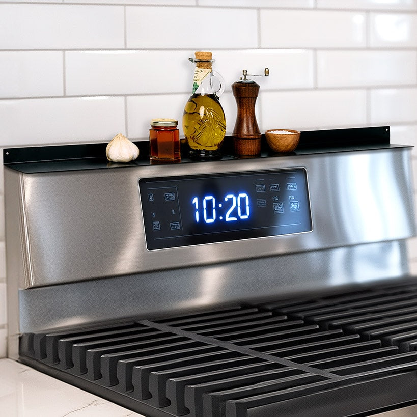 Magnetic Stovetop Storage Shelf in Stainless Steel - 2-Pc. - 15"L